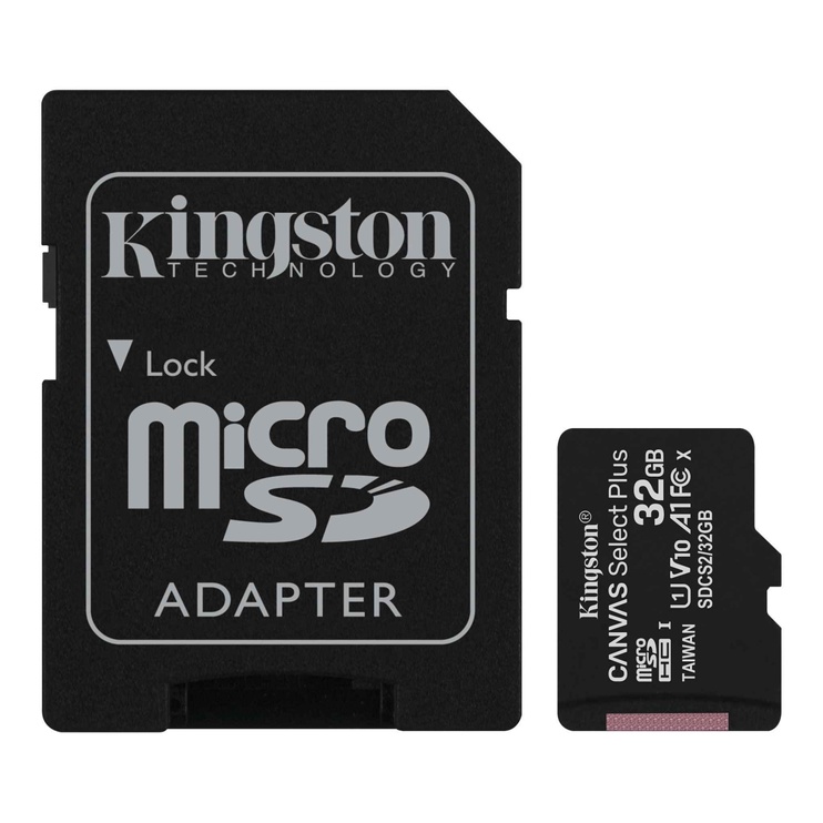 Карта памяти Kingston CL10 MICRO SD + ADAPTER, 32 GB