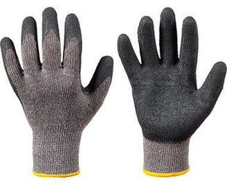 Рабочие перчатки DD Knitted Gloves With Latex Wrist Cover Black 10