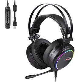 Aukey Virtual 7.1 RGB Gaming Headset Black
