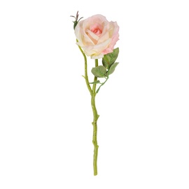 Искусственный цветок роза, розовый, 350 мм