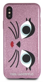 Karl Lagerfeld K-Paris Back Case For Apple iPhone X/XS Pink