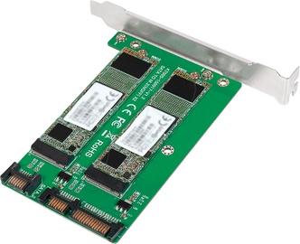 Adapteris Logilink 2x SATA - 2x M.2 SATA SSD