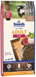 Sausā suņu barība Bosch PetFood, jēra gaļa/rīsi Adult, 15 kg