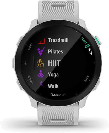 Viedais pulkstenis Garmin Forerunner 55 Monterra, balta