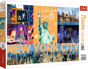 Trefl Puzzle Neon Color Line Neon City 1000pcs 10579