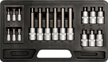 Yato YT-7752 Bit Socket Set HEX 18pcs