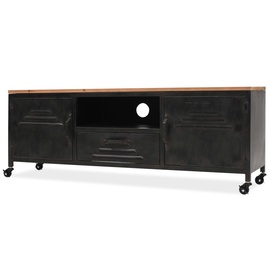 TV-laud VLX 245456, must, 1200 mm x 300 mm x 430 mm