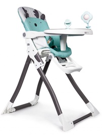 Стульчик для кормления EcoToys Feeding Chair Green, белый/зеленый/серый