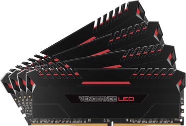 Corsair Vengeance LED Red 32GB 3000MHz CL16 DDR4 KIT OF 4 CMU32GX4M4C3000C16R