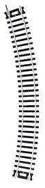 Mehano Blister Curved Track 30˚ R 457,2mm 4pcs