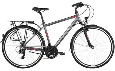 Kross Trans 1.0 M 28" Graphite/Red/Matt 2019