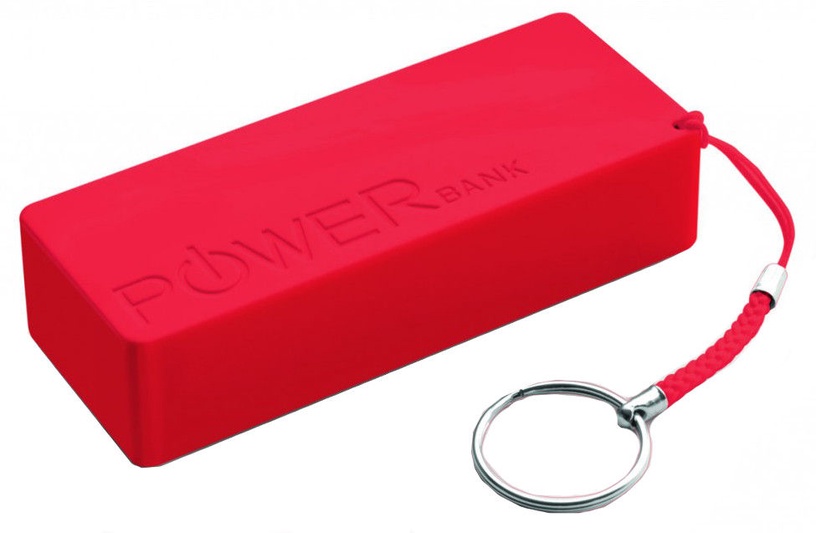 Nešiojamas įkroviklis (Power bank) Esperanza Quark XL, 5000 mAh, raudona