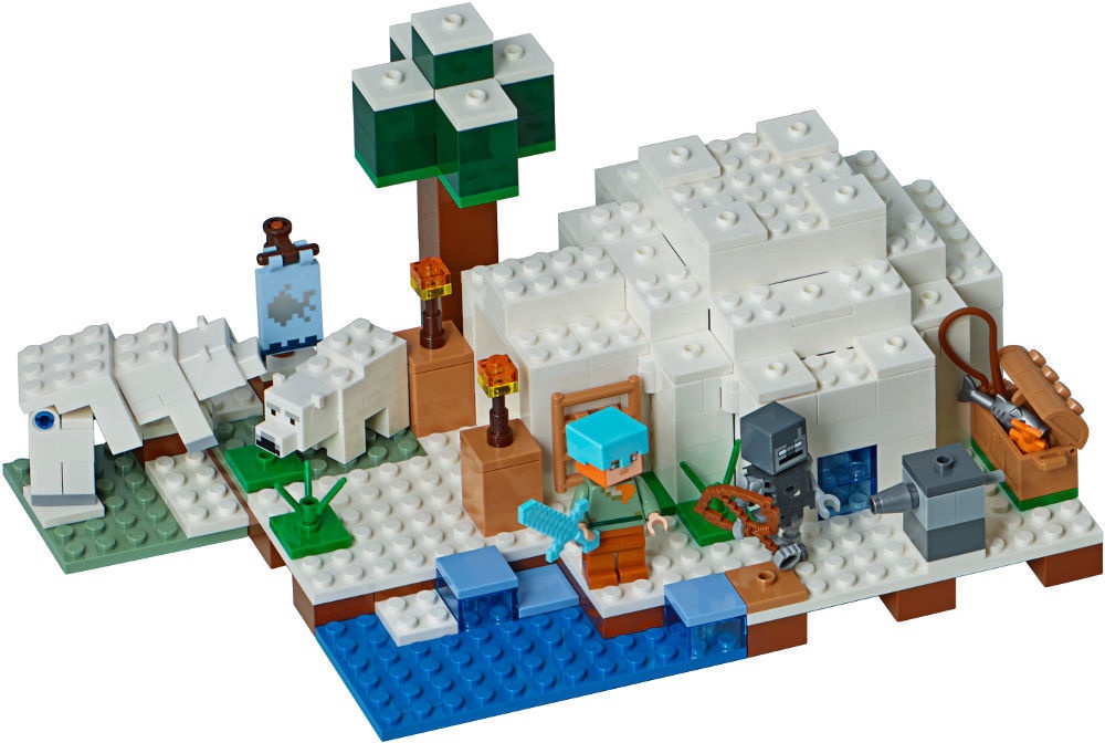 Konstruktorius Lego Minecraft The Polar Igloo Senukai Lt