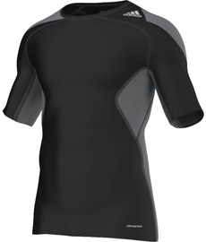 Adidas Men's Techfit Cool Short Sleeve Tee Black/Graphite XS
