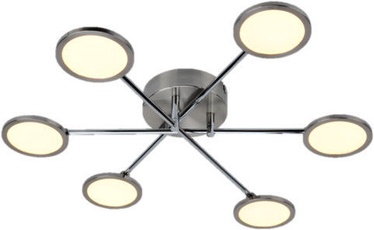 Brilliant Rufus Ceiling Lamp Silver 6x5W LED