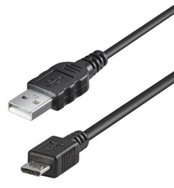 Провод Acc Micro USB / USB USB 2.0 A male, Micro USB A male, 1 м, черный