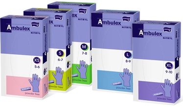 Matopat Ambulex Nitryl Powder Free Gloves XS Purple