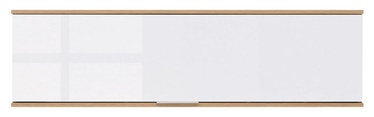 Seinariiul Black Red White Zele, valge/tamm, 135x31x37 cm