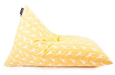 Qubo Tryangle Bean Bag Art.70496 Safari Giraffe Whitewash Yellow
