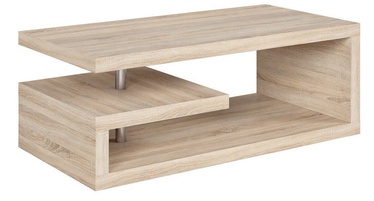 Kohvilaud Black Red White Glimp Sonoma Oak, 1200x600x450 mm