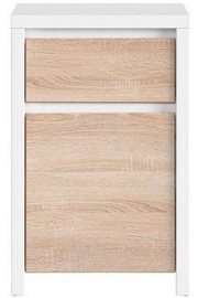 Black Red White Chest of Drawers Kaspian 1D1SP White/Beige