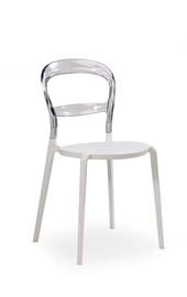 Стул для столовой Halmar K100 White/Transparent