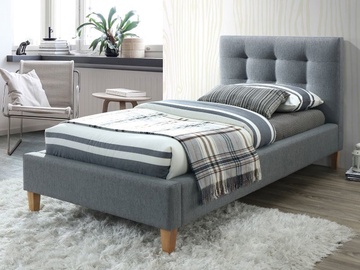 Кровать Texas, 90 x 200 cm, серый, с решеткой
