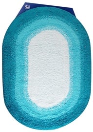 Vannas istabas paklājs Verners Racing, smilškrāsas/gaiši zila, 70 cm x 50 cm