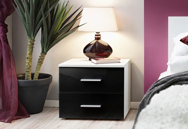 Naktinis staliukas ASM Vicky White Matt/Glossy Black