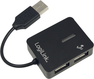 LogiLink Smile USB 2.0 Hub 4-port Black