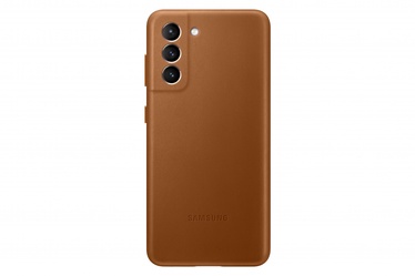 Dėklas odinis Samsung Galaxy S21 ruda