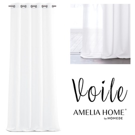 Дневные шторы AmeliaHome Voile, белый, 1600 мм x 3000 мм