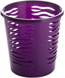 Atkritumu tvertne Branq Zebra, violeta, 10 l, 26.5 cm x 26 cm