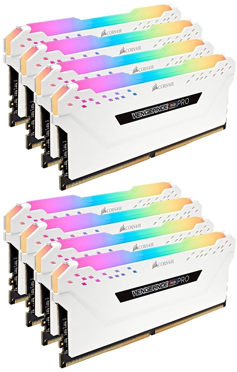 Operatīvā atmiņa (RAM) Corsair Vengeance RGB Pro White, DDR4, 64 GB, 2666 MHz