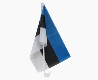 Флажок Эстония, 38 см x 24 см, синий/белый/черный