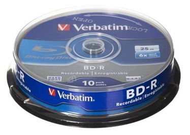 Накопитель данных Verbatim BD-R 25GB 6x 10pcs