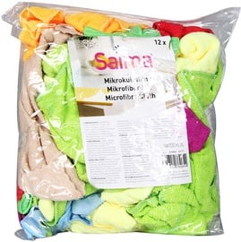 Šluostė, universali Saima Microfibre, mikropluoštas, 12 vnt.