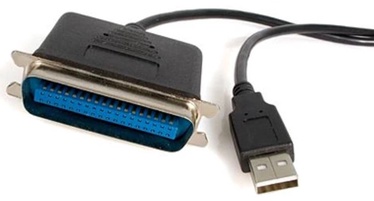 Адаптер StarTech Startech USB TO PARALLEL PRINTER CABLE, черный, 1.9 м