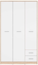 Black Red White Nepo Plus Wardrobe White/Sonoma Oak