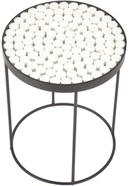 Kafijas galdiņš Halmar Naturo 2 Black/White, 470x470x610 mm