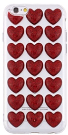 Mocco Trendy Heart Back Case For Apple iPhone 6 Plus/6s Plus Red