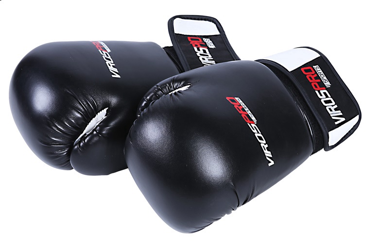 Боксерские перчатки VirosPro Sports SG-1011A, черный, 10 oz