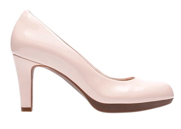 Clarks 26129067 Adriel Viola Pimps Dusty Pink Patent 37