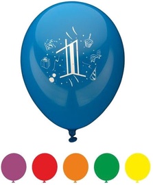 Papstar Balloons Number 1 25cm 80cm 6pcs