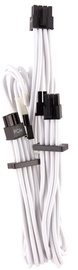 Corsair Premium Individually Sleeved PCIe Cables with Dual Connector Type 4 (Gen 4) White