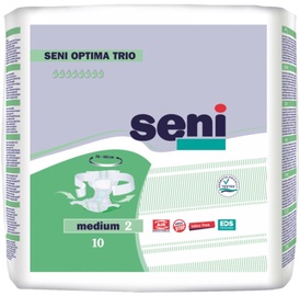 Seni Optima Trio Adult Diapers With Adjustable Hip Bands 10pcs Medium