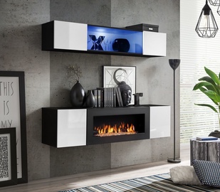 ASM Fly N3 Living Room Wall Unit Set White/Black