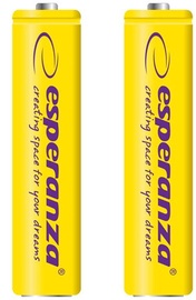 Esperanza Rechargaeble Batteries 2x AAA 1000mAh Yellow