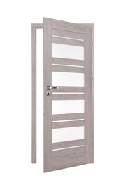 Siseukseleht PerfectDoor Evia 01, parempoolne, hall tamm, 203.5 x 74.4 x 4 cm
