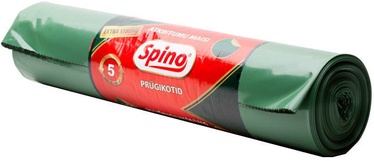 Spino Garbage Bags 60my 150l 5Pcs Green